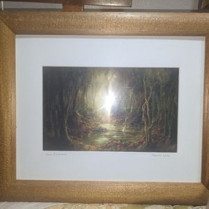 Gorgeous Framed & Matted Lithograph, HEART LAKE by Jane Kiskaddon